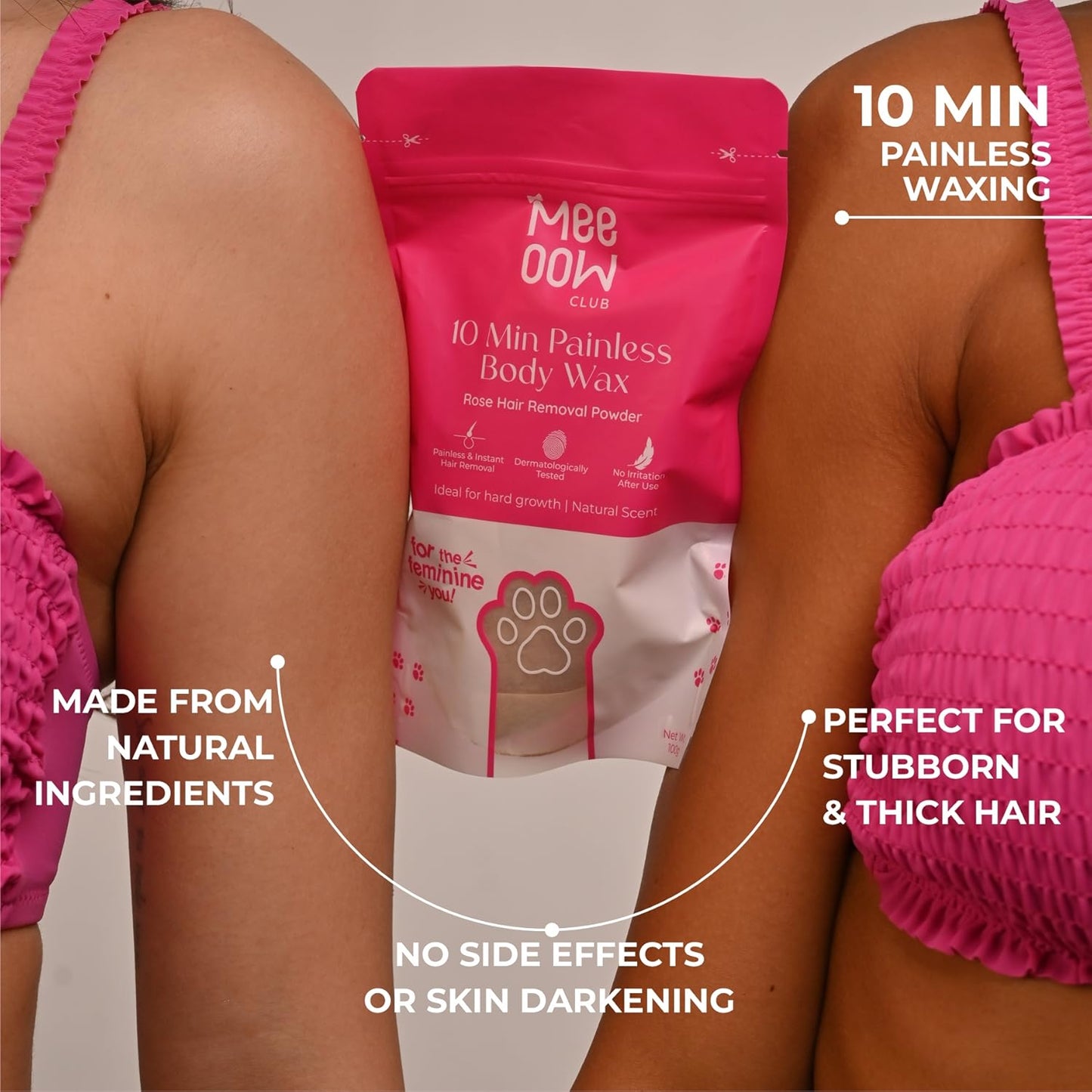 MEOW BODY HAIR REMOVAL WAX POWDER